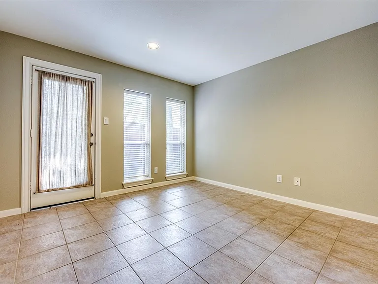 Second living area with access to backyard