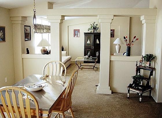 Model Home Breakfast Nook to Family Room