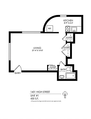 Floor plan Studio