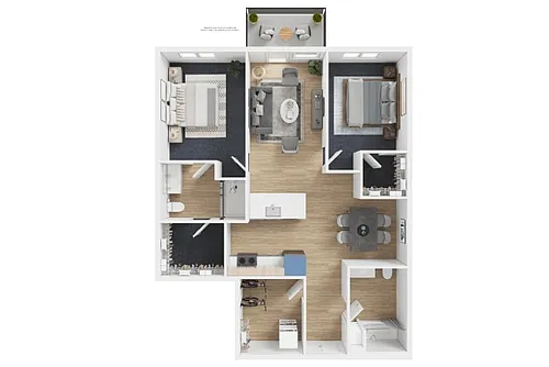 Floor plan 2X2 - E16