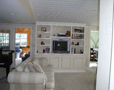 Living Room with Built ins