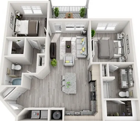 Two Bedroom Floor Plan Two Bedroom Floor Plan