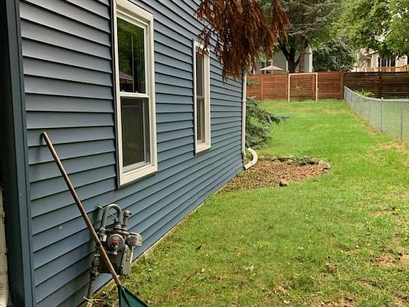 Side yard with fence