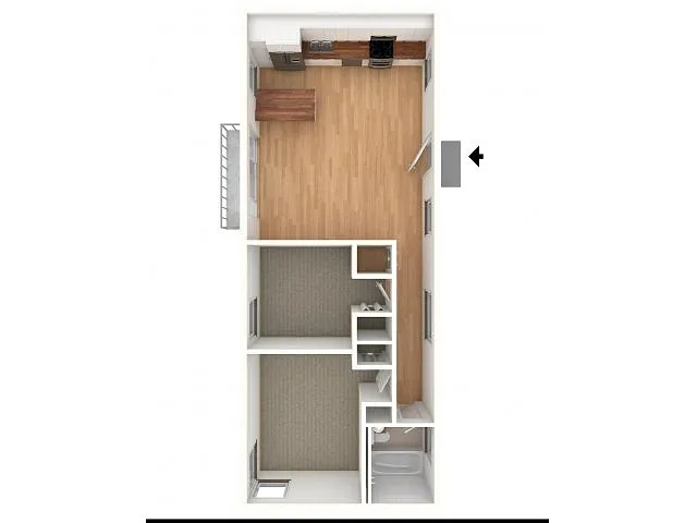 Floor plan Two Bedroom EIK