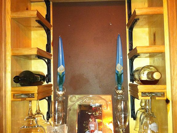Handmade wine rack