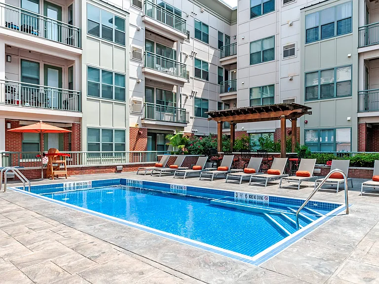 Take a dip in the heated resort-inspired pool