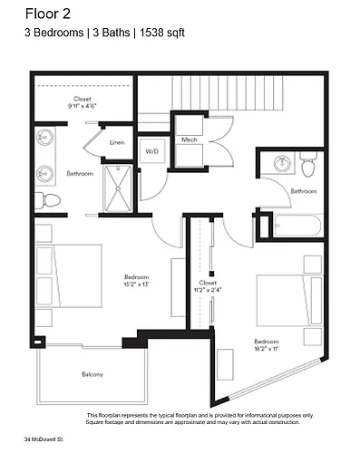 Floor plan The Townhomes C1