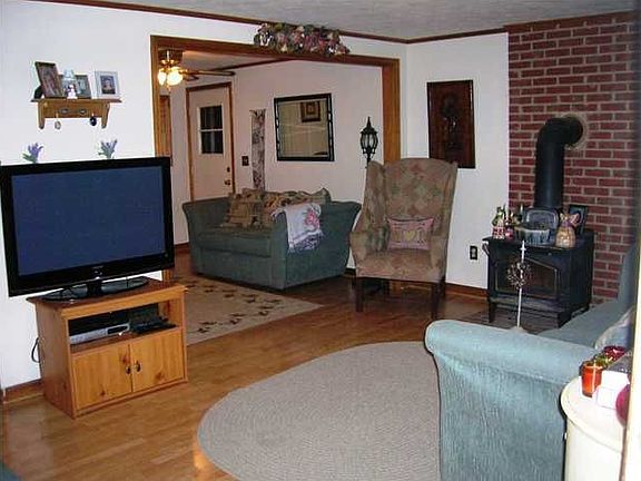 Living Room with Woodstove