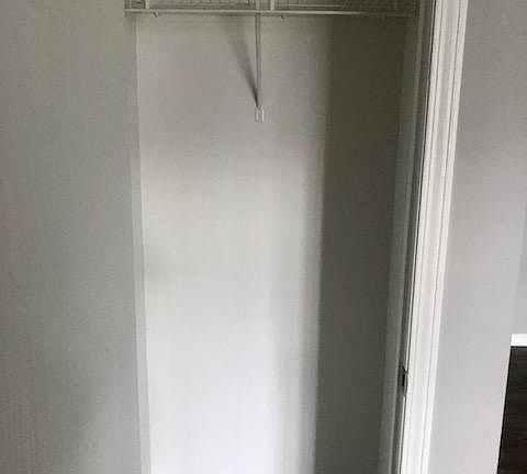 Coat closet by the front door.