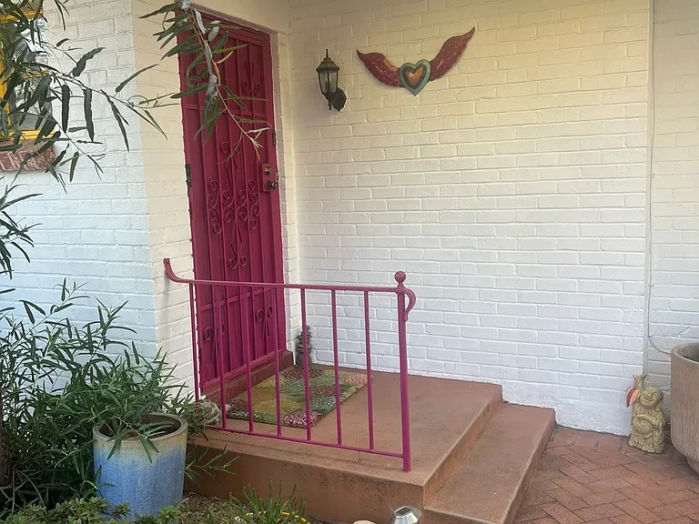 Front stoop.