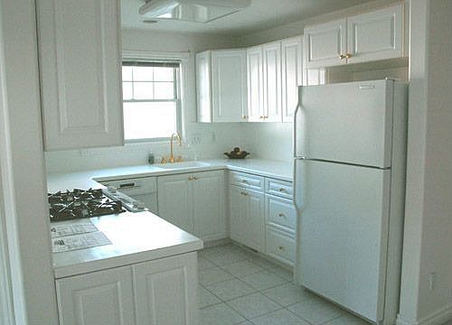 Kitchen with Corian countertops