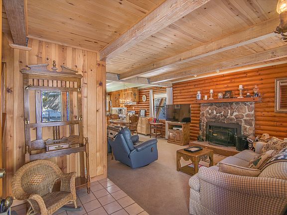 Living room with fireplace