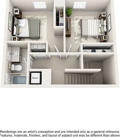 3 Bedroom | 2 Bath | 1176 SF | Second Floor 3 Bedroom | 2 Bath | 1176 SF | Second Floor