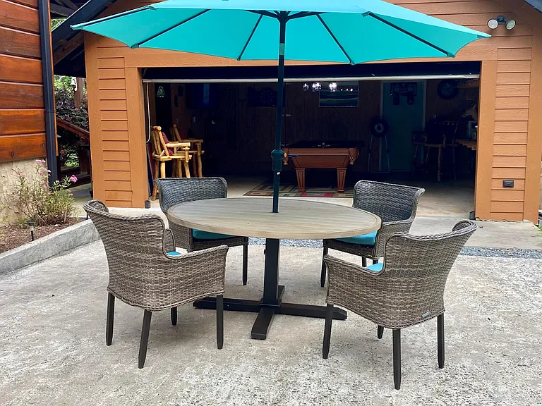 Outdoor dining area