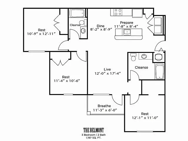 Floor plan The Belmont