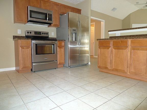 Kitchen with stainless steel applainces