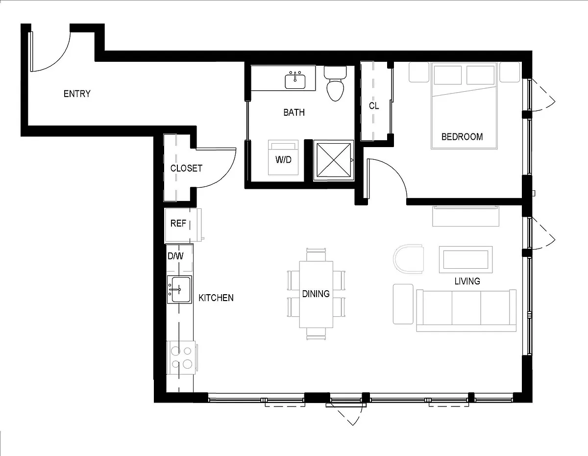 Floor plan 1B - 1J