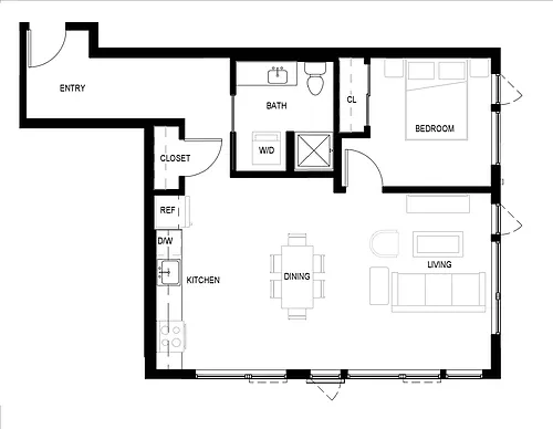 Floor plan 1B - 1J