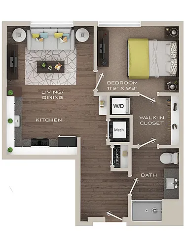Floor plan Queen