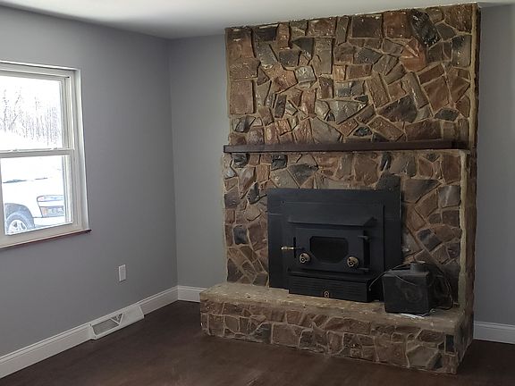 Woodburning fireplace