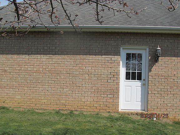 Side entrance to garage.