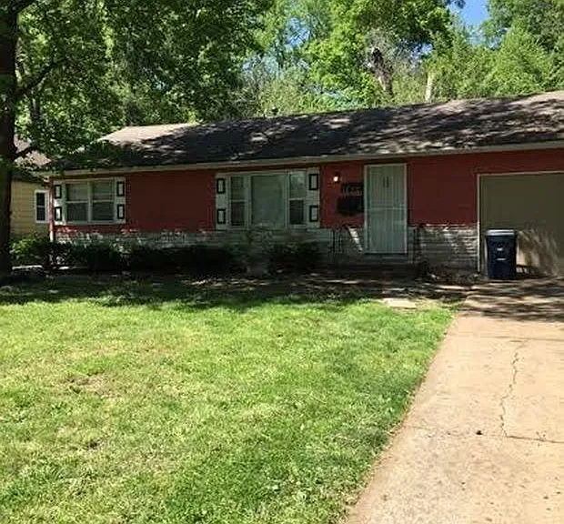 Ranch style floorplan with mature trees