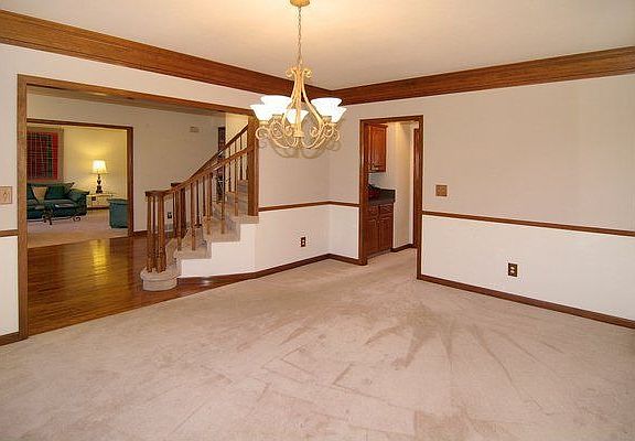 Formal dining room for easy entertaining.
