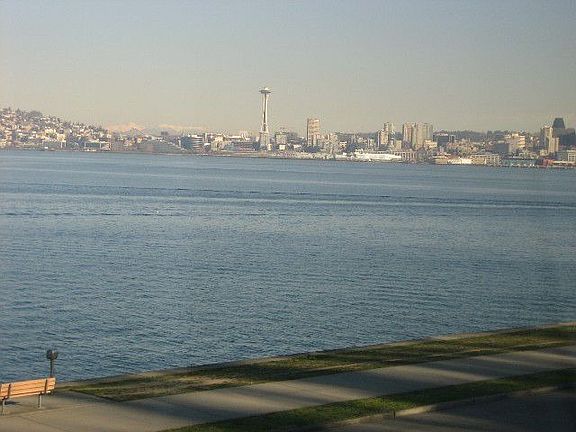 View of City from Living Room