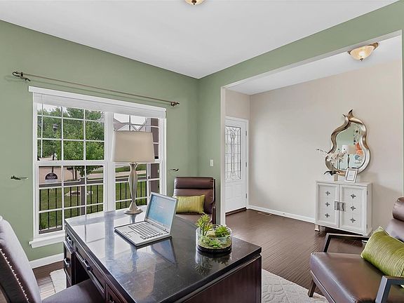 Home office at front of home.