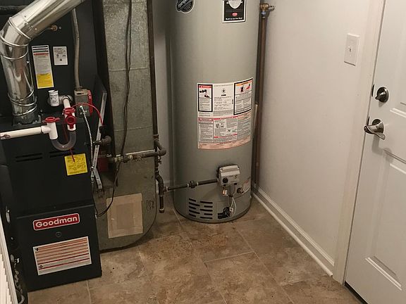 New furnace off of garage