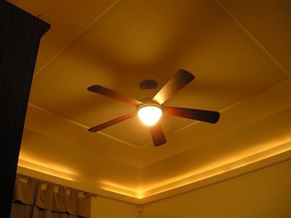 Coffered Ceiling in Master Suite with Rope Lighting!!!!