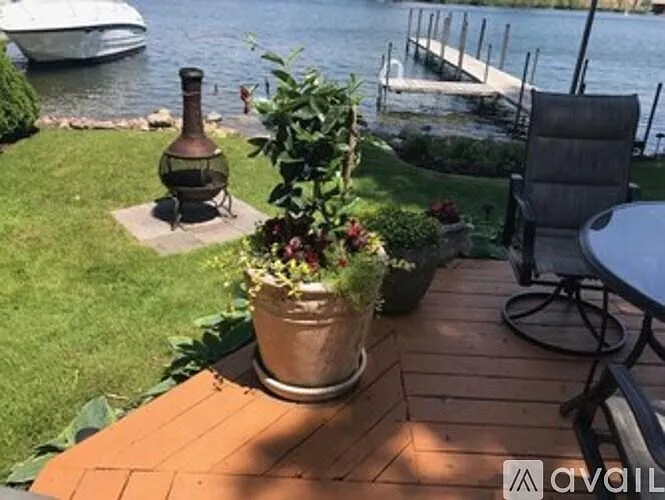 Outdoor Fireplace (wood) and Propane fireplace on deck.