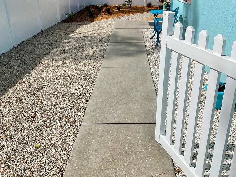 Enter through a private gate to your oasis!
