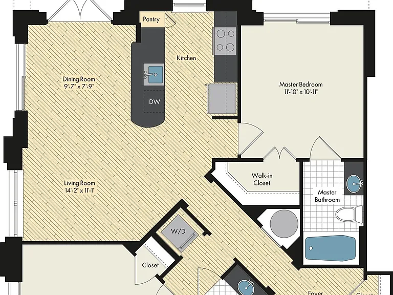brk4.2 floor plan Upstairs At Bethesda Row