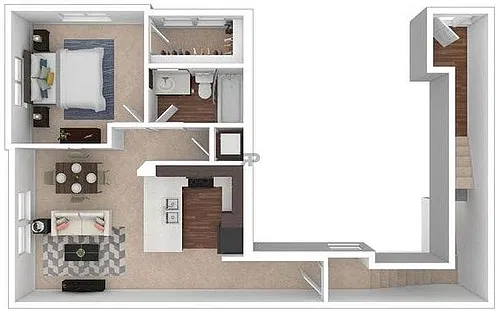 Floor plan One Bedroom - 5