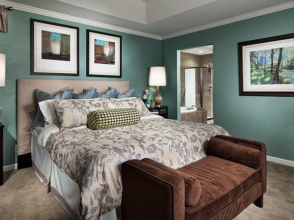The spa-like master suite is the perfect place to end your day