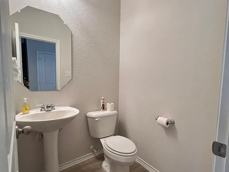 Half bathroom on first floor