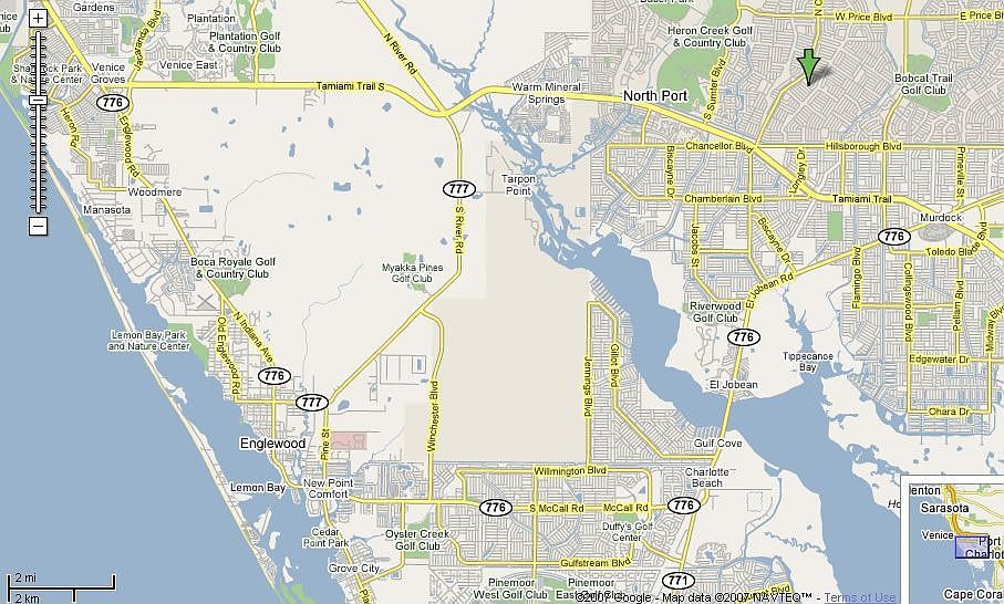 Very close to the Gulf, but just far enough to protect from flooding!