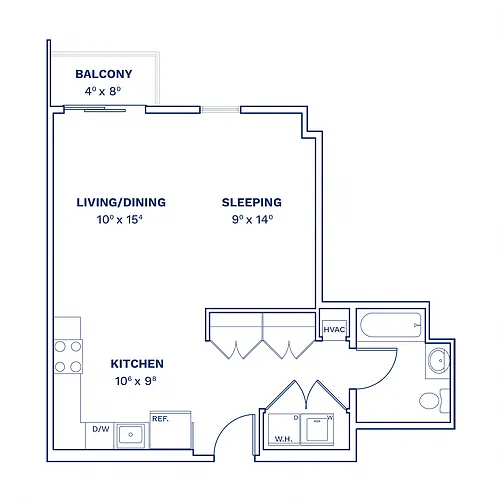 Floor plan Studio-S7