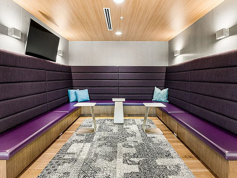 Apt CoWork Conference Room with TV at Sugarmont Apartments in Salt Lake City