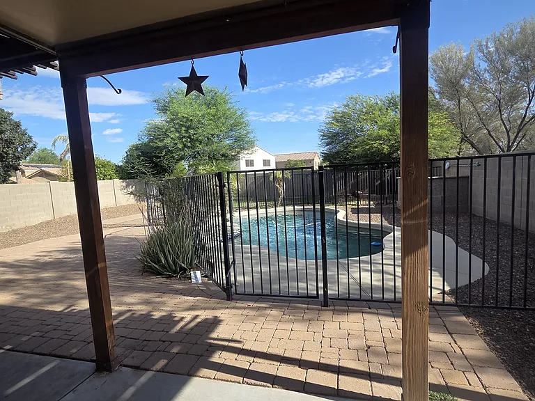 Covered patio.