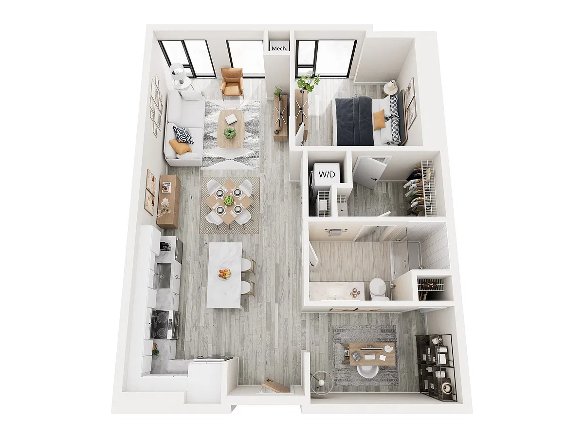 Floor plan 1J1