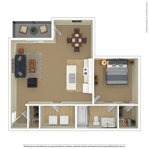 Floor plan 1 Bedroom