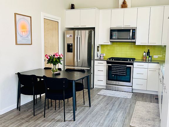 Bright kitchen and half bath