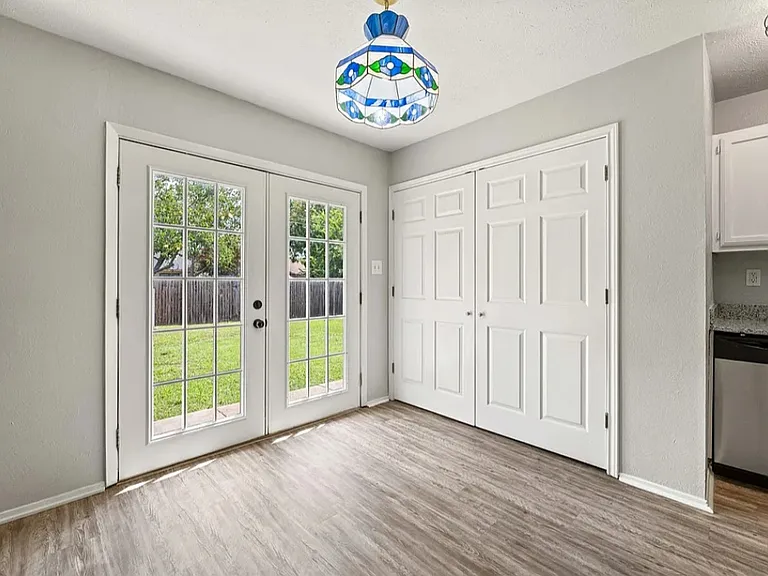 Laundry Room, Dutch Doors to Backyard