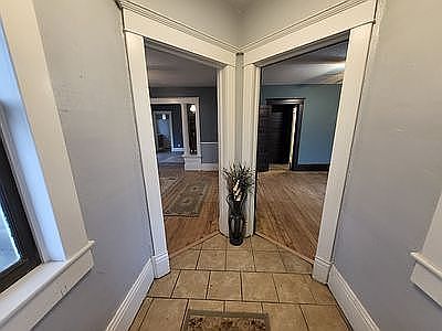 Entry from front porch