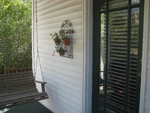 Your front door! The apartment is the left-half of the downstairs.