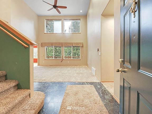 Entryway is bright. 