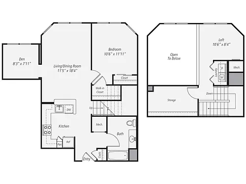 Floor plan A5DL Renovated