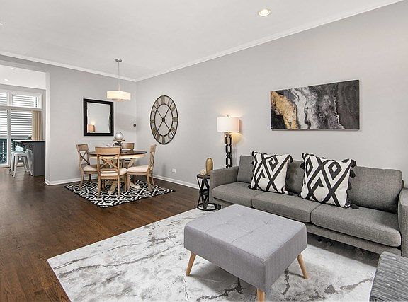 The open concept floor plan is perfect for entertaining and allows sunlight from both eastern and we